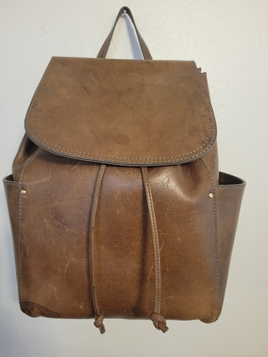 Frye Handbags - FRYE Large Leather Backpack